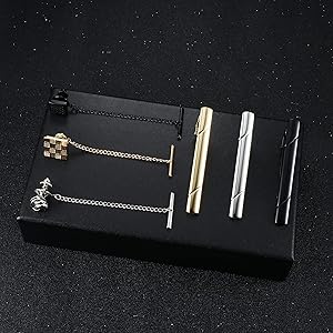Amazon.com: ORAZIO Tie Clips for Men Tie Bar Knot Tie Pin